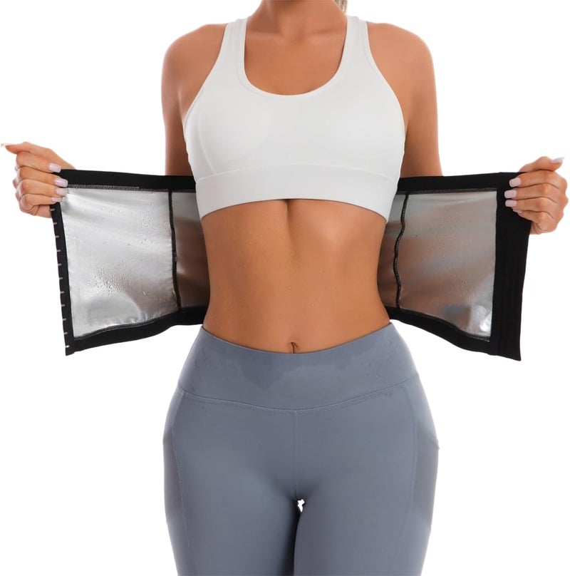 Dokelovy Sauna Suit Waist Trainer Band for Women Girls, Adjustable Waist Cincher Slimming Waist Trimmer for Lower Belly Fat - Image 1